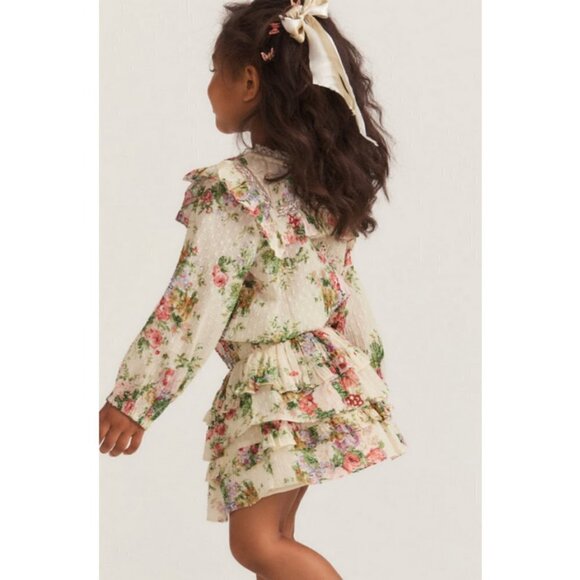 💕LOVESHACKFANCY💕 Billie Skirt ~ Shining Gemstone Floral Print Girls 2-3 Y NWT - Picture 3 of 16